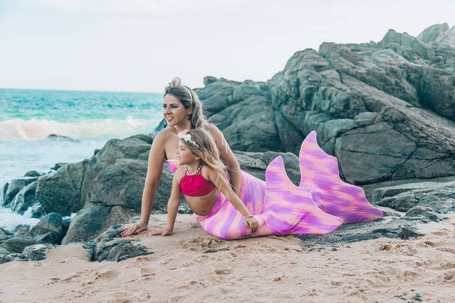Sereia de Ensaio Sereia Mãe e Filha