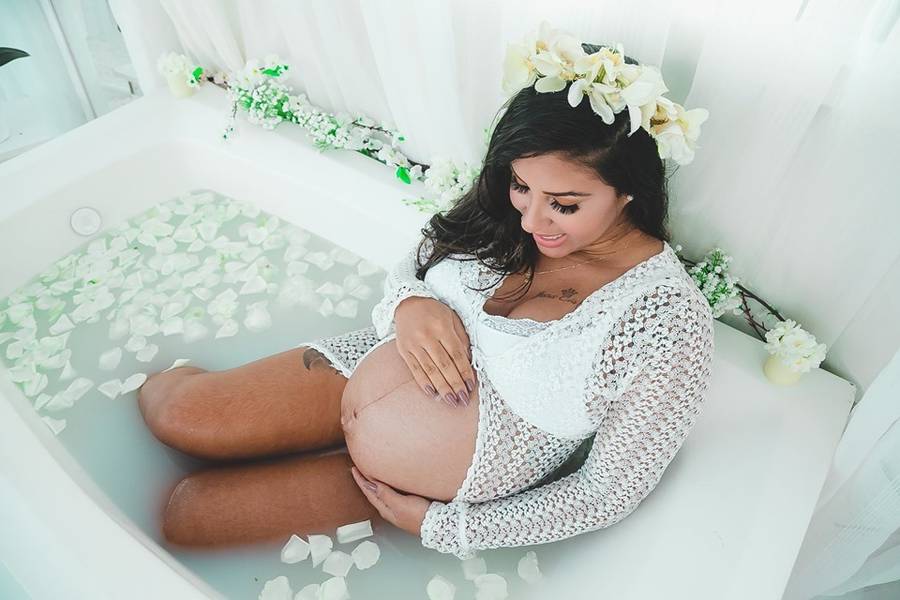 Gestante de Ensaio Gestante