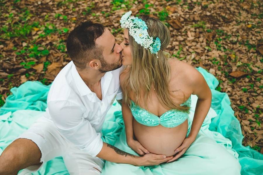 Gestante de Ensaio Gestante - Externo