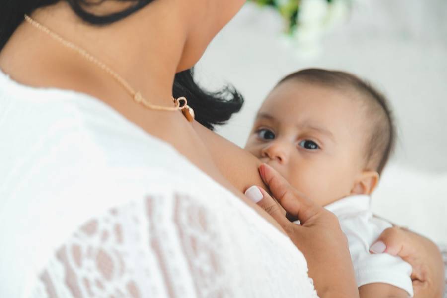 Gestante de Ensaio Amamentação