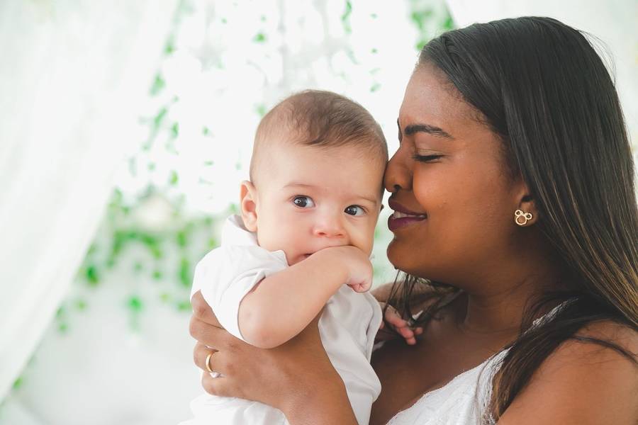 Gestante de Ensaio Amamentação