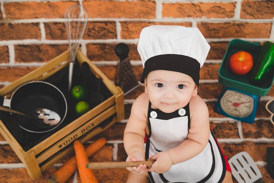 Infantil de Ensaio Infantil Master Chef