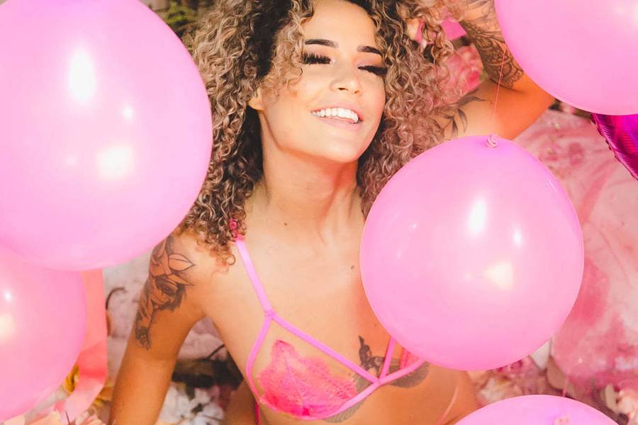 Sensual de Ensaio Pessoal Rosa Studio