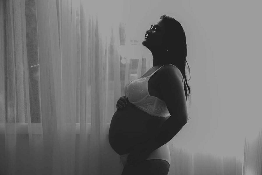 Gestante de Ensaio Gestante Rustico Studio