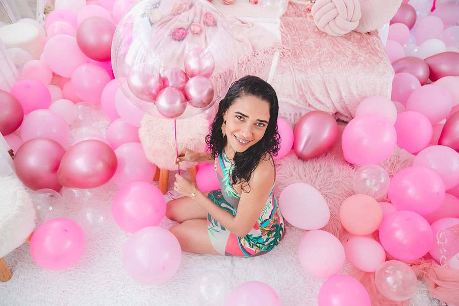 Aniversario de Ensaio Aniversário Rosa Studio