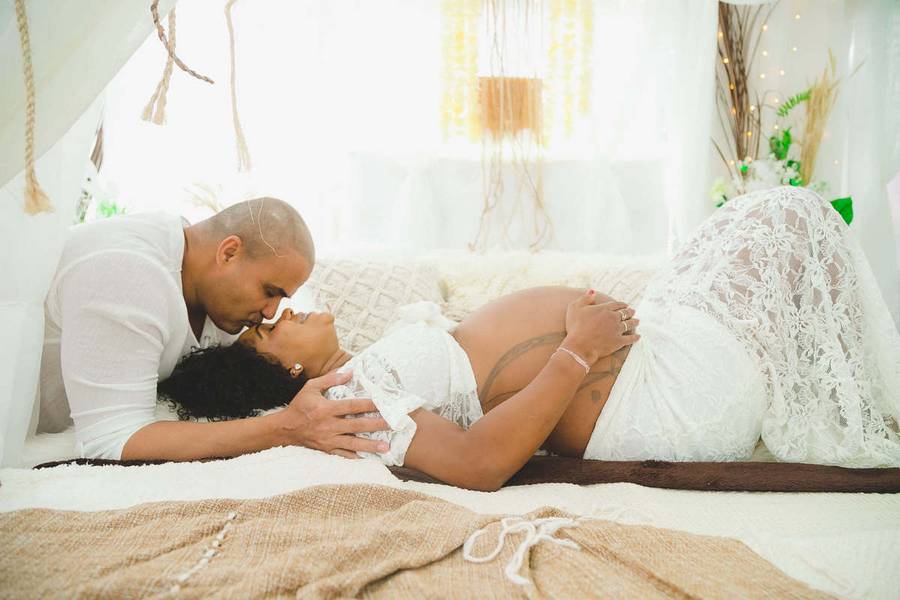 Gestante de Ensaio Gestante Rustico Studio