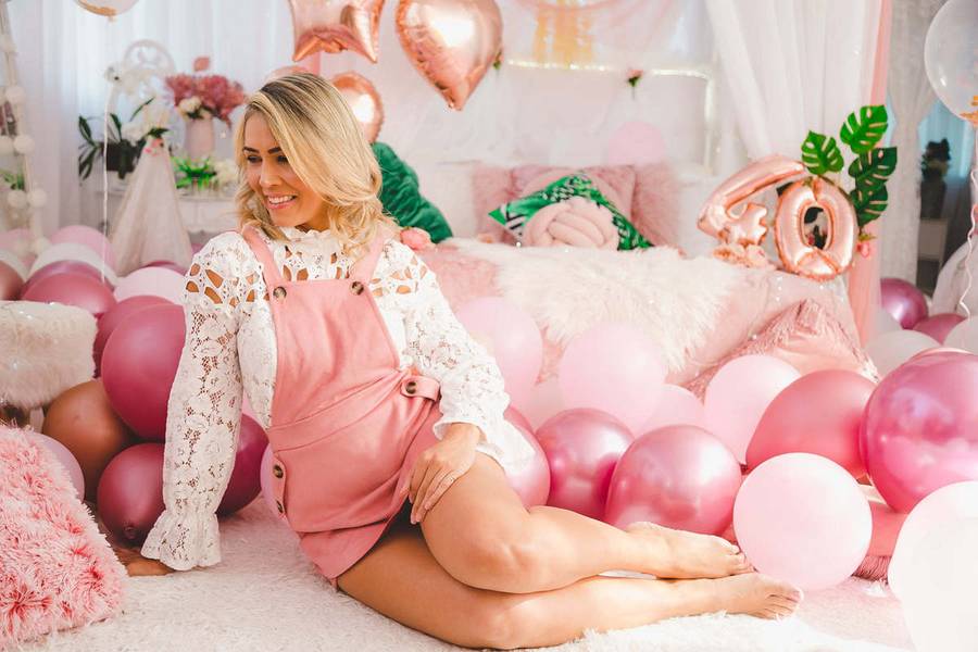 Aniversario de Ensaio Aniversario Quarto Rosa