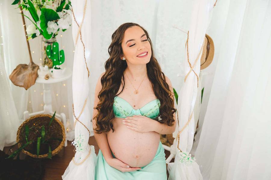 Gestante de Ensaio Gestante 