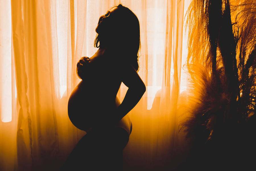 Gestante de Ensaio Gestante