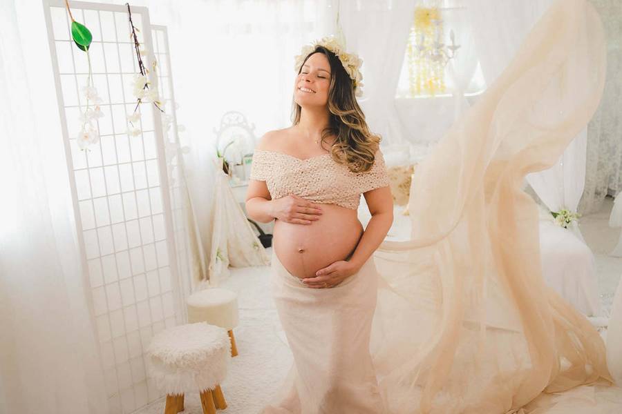 Gestante de Ensaio Gestante