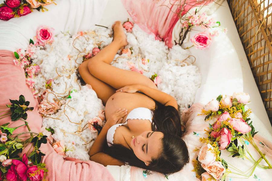 Gestante de Ensaio Gestante 