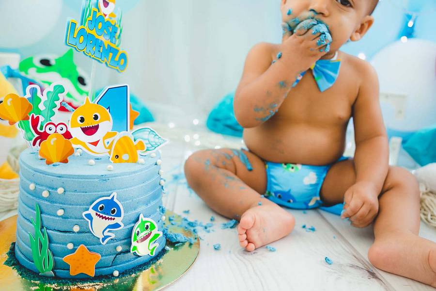 Infantil de Ensaio Infantil Smach The Cake