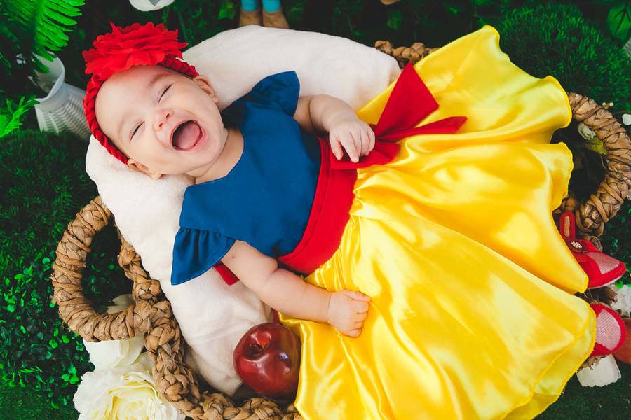 Infantil de Ensaio Studio Acompanhamento Branca de Neve