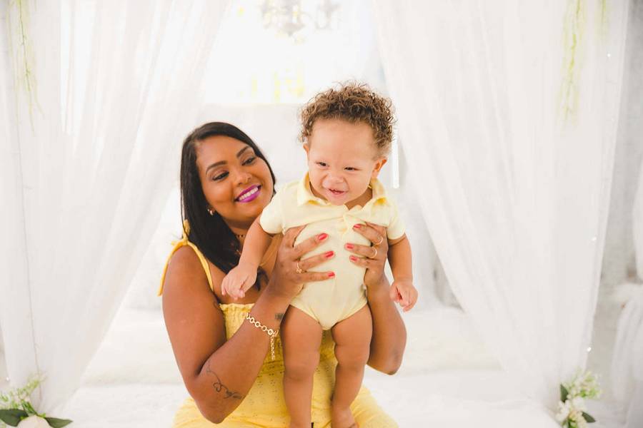 Família de Ensaio mãe e filho