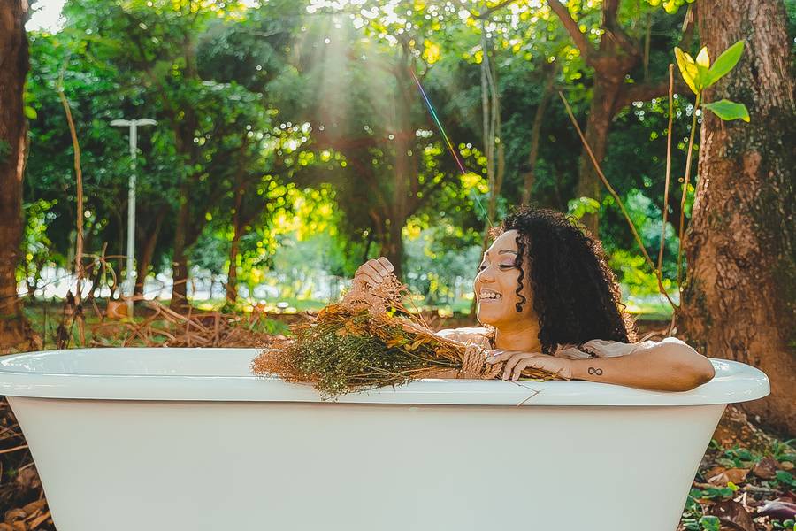 Pessoal de Ensaio Banheira Externo