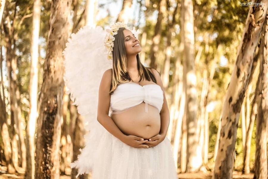 Gestante de Ensaio Gestante - Anjo