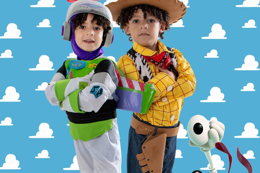 Fotografia Lúdica de Toy Story - Buzz Lightyear e Woody