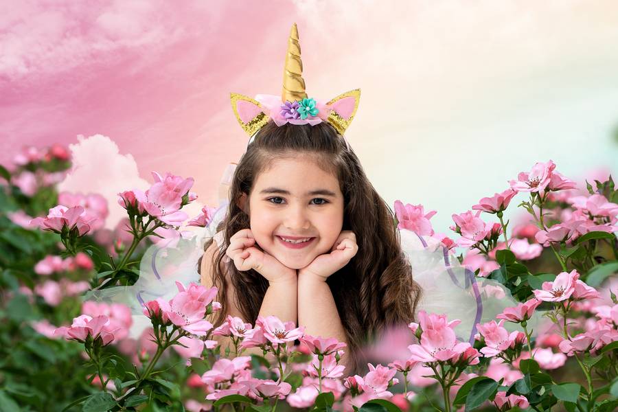 Fotografia Lúdica de Ensaio tema unicórnio