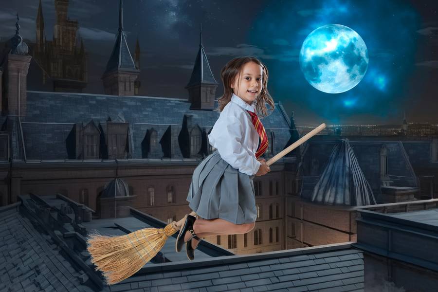 Fotografia Lúdica de Hermione - Ensaio Inspirado no Universo Harry Potter