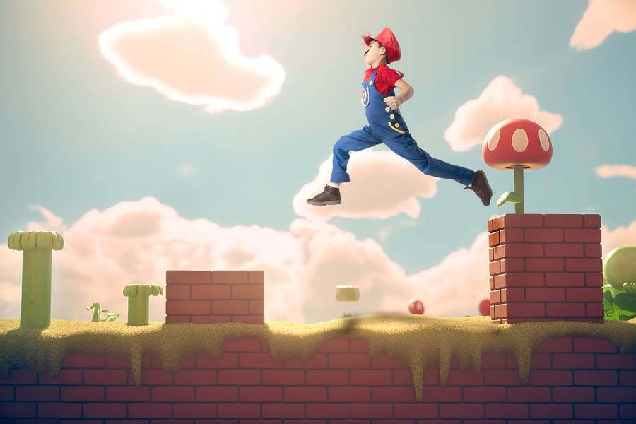 Fotografia Lúdica de Mario Bros.