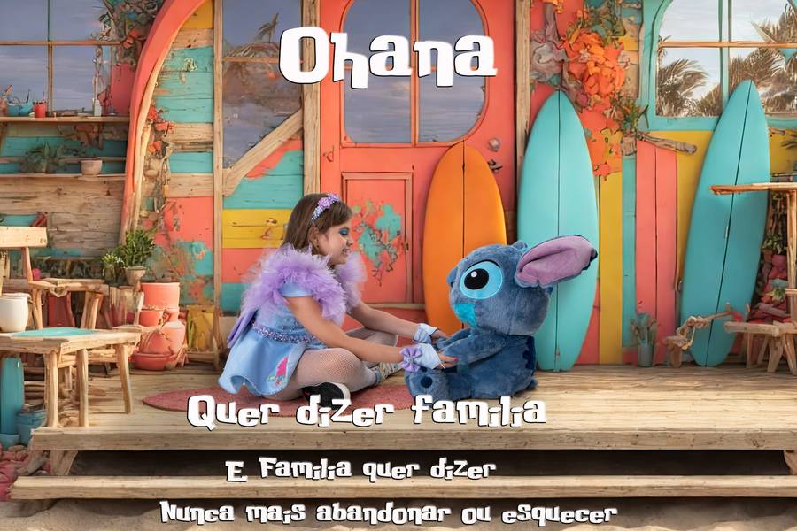 Fotografia Lúdica de Ensaio inspirado em Lilo & Stitch