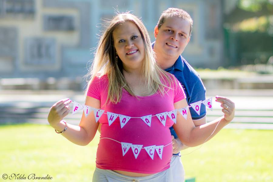 Gestante de Ana Paula, Mauricio e Ana Carolina