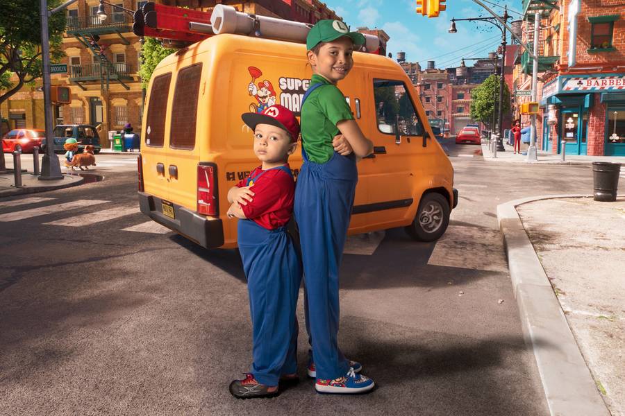 Fotografia Lúdica de Mario e Luigi