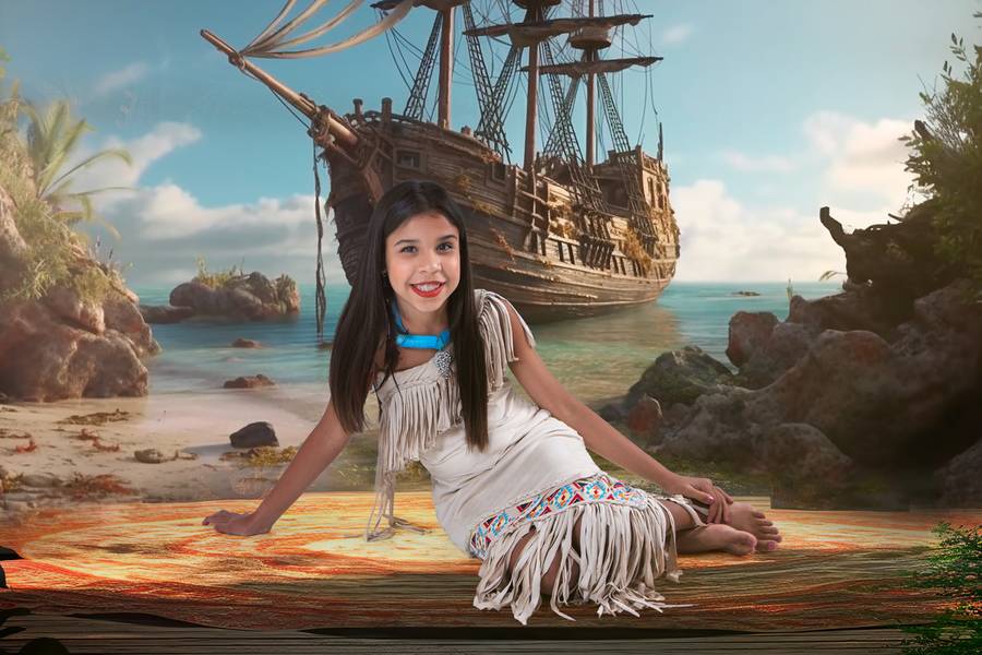 Fotografia Lúdica de Ensaio Inspirado na Pocahontas
