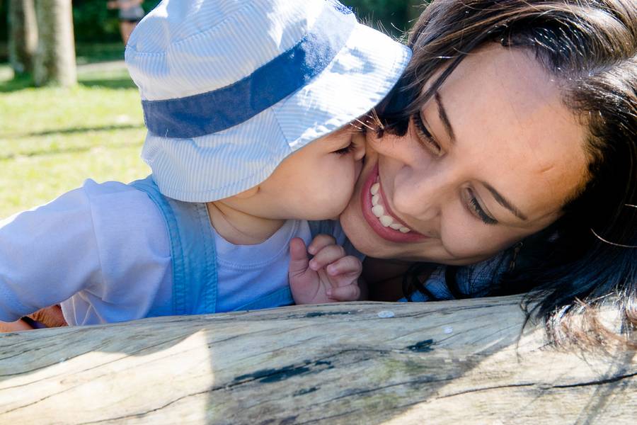 Bebês de Lucas no parque