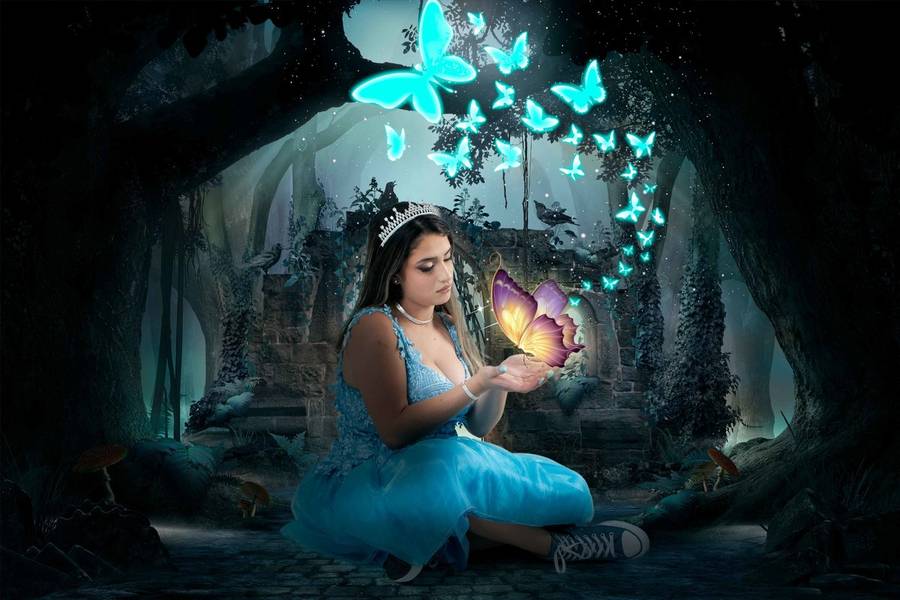 Fotografia Lúdica de Ensaio 15 anos - inspirado em Alice no País das Maravilhas