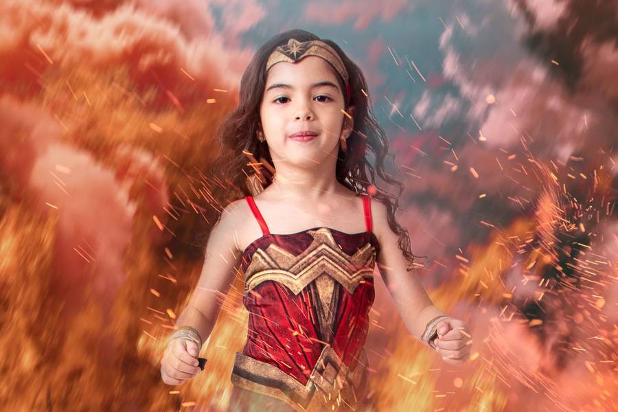 Fotografia Lúdica de Mulher Maravilha