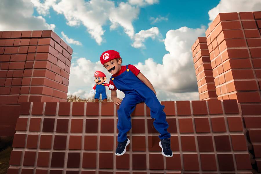 Fotografia Lúdica de Ensaio inspirado no Super Mario