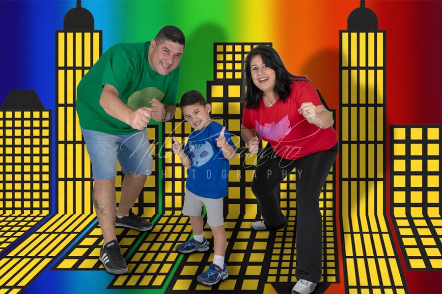 Fotografia Lúdica de Família PJ Masks