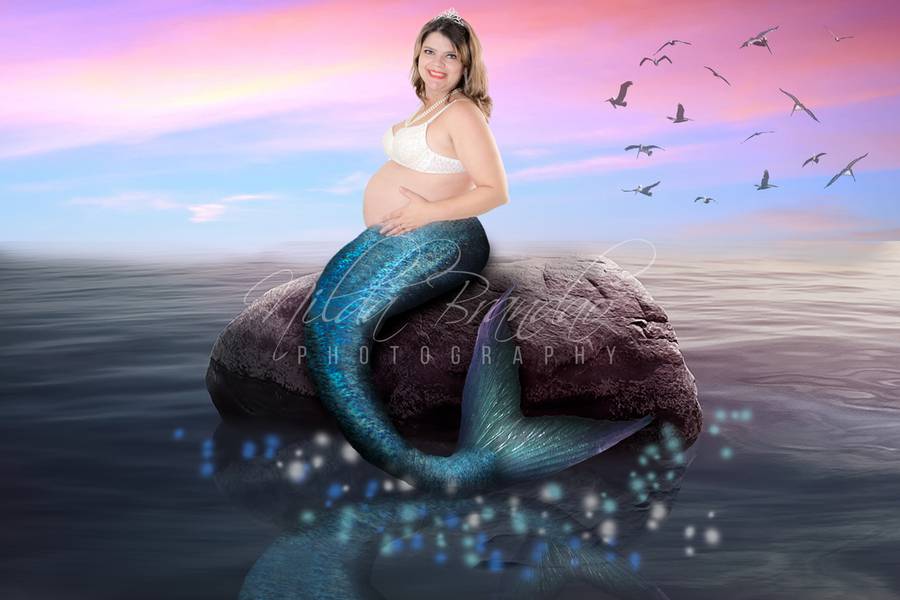 Gestante de Ensaio Gestante Sereia e Fada