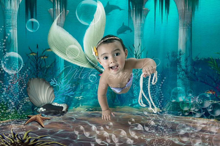Fotografia Lúdica de Vitoria Sereia e Fada
