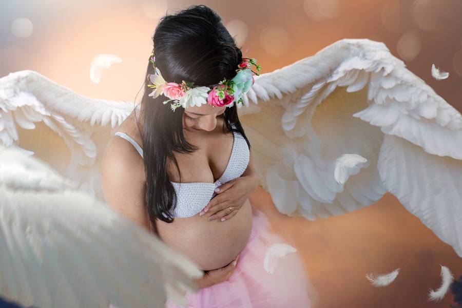 Gestante de Tati e Maria Julia