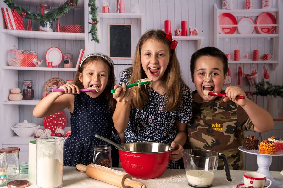 Fotografia Lúdica de Cozinha de natal 