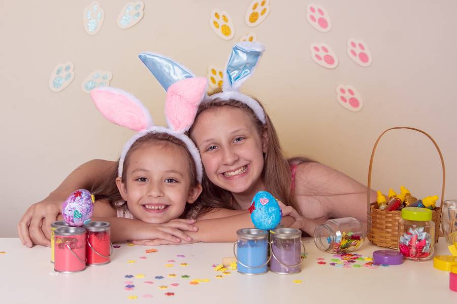 Fotografia Lúdica de Ensaio de páscoa