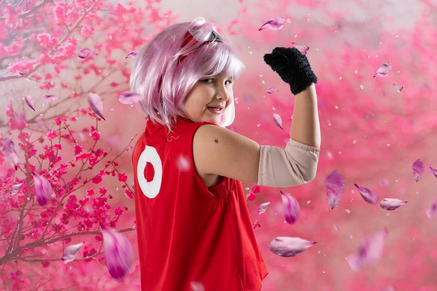 Fotografia Lúdica de Ensaio inspirado na Sakura (Naruto)