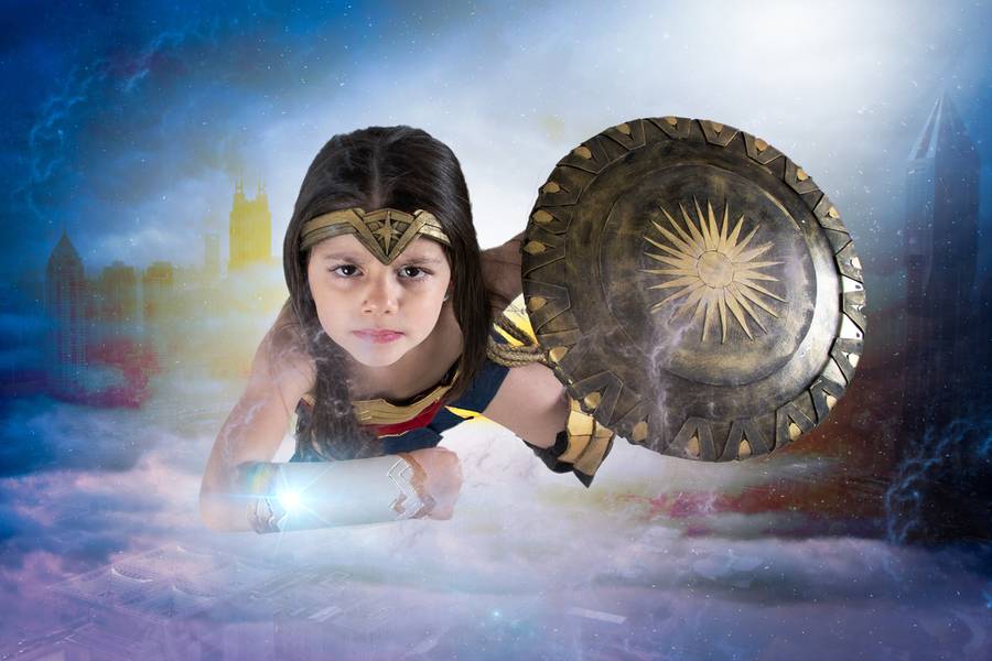 Fotografia Lúdica de Mulher Maravilha