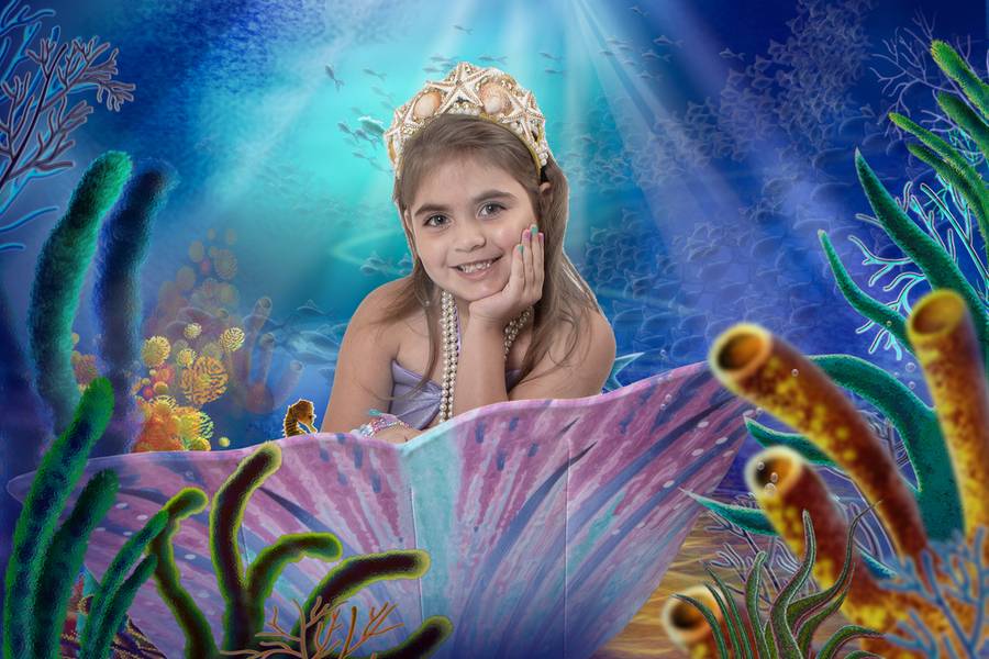 Fotografia Lúdica de Ensaio Sereia da Alice