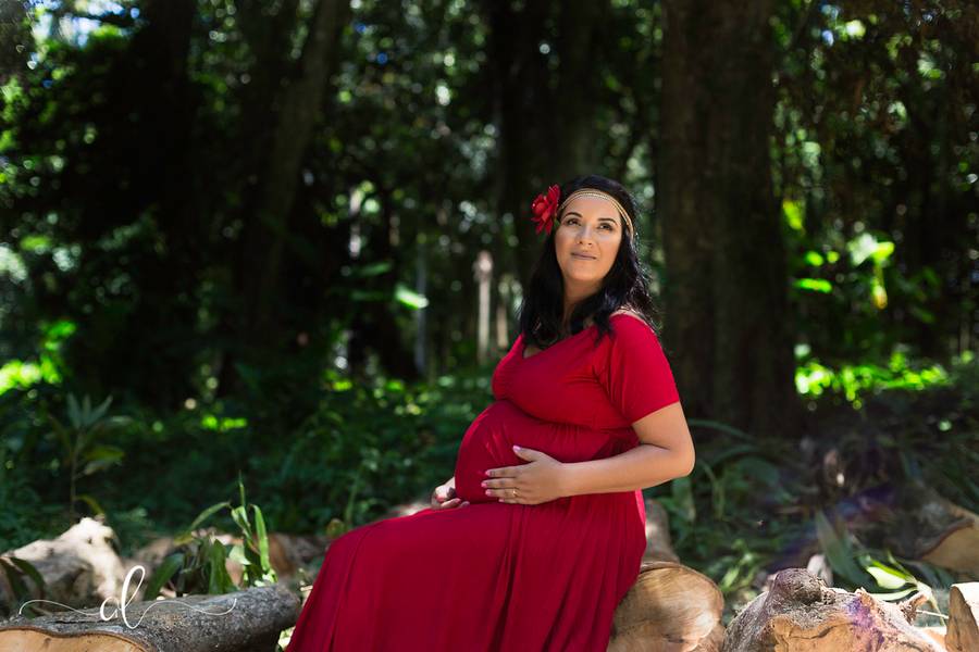 Ensaio Gravidíssima  de Naty, à espera de Maria Luiza