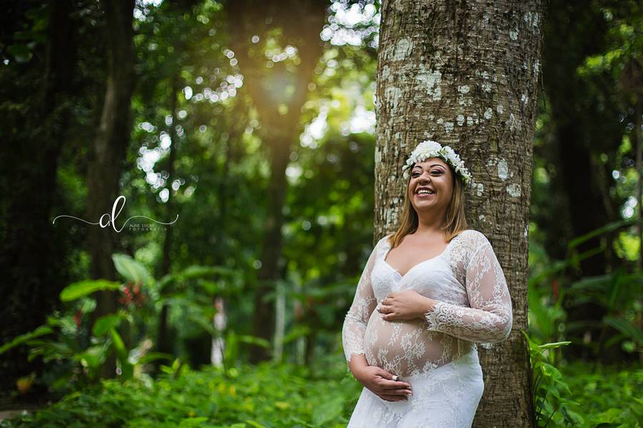 Ensaio Gravidíssima  de Claudia, à espera de Maria Vitoria