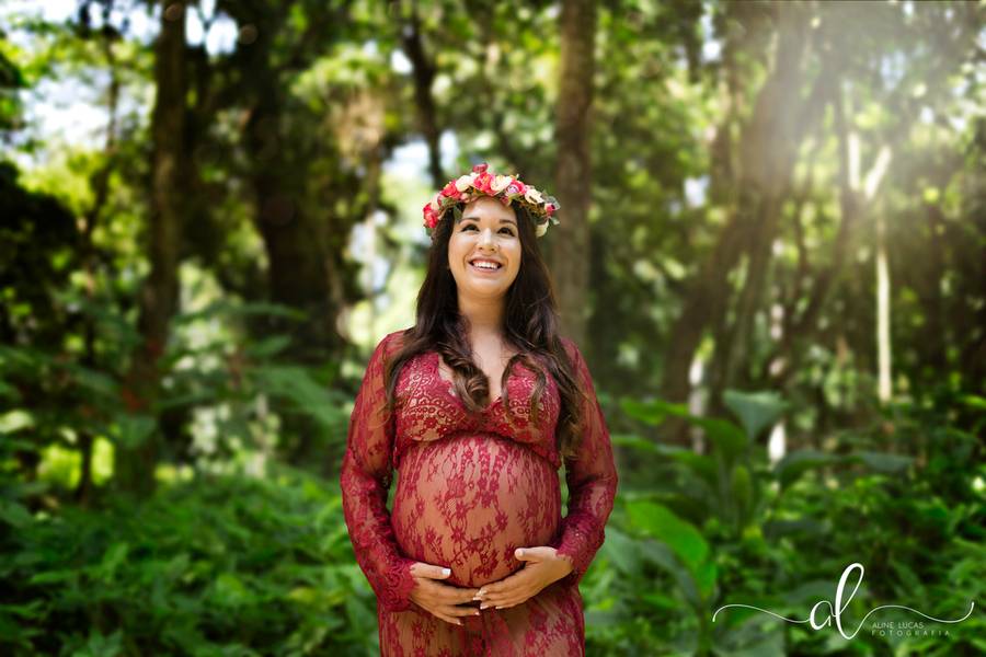 Ensaio Gravidíssima  de Hemile, à espera de Breno