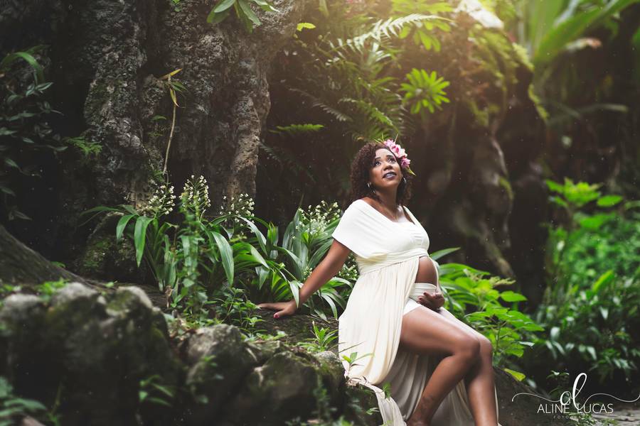 Ensaio Gravidíssima  de Michely, à espera de Arthur