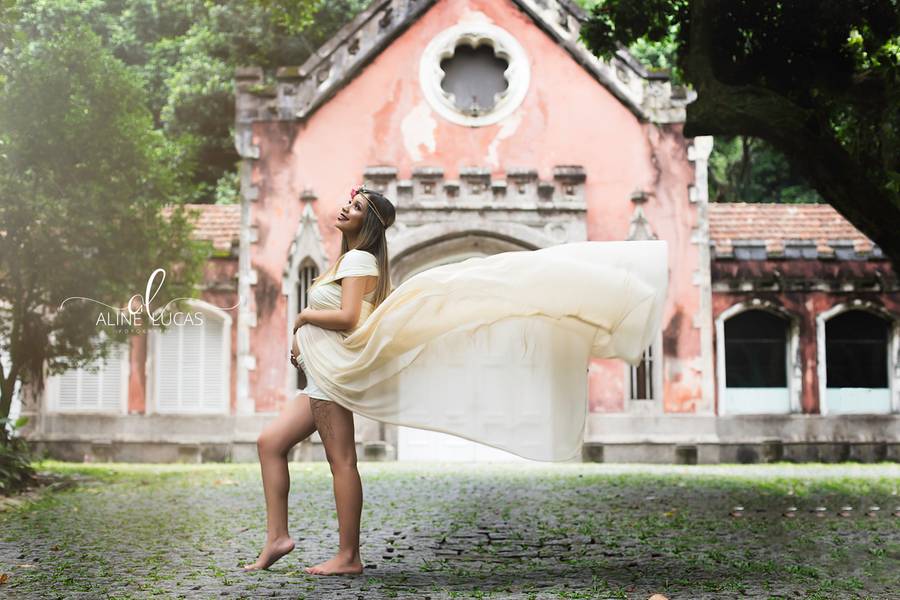 Ensaio Gravidíssima  de Amanda, à espera de Alice