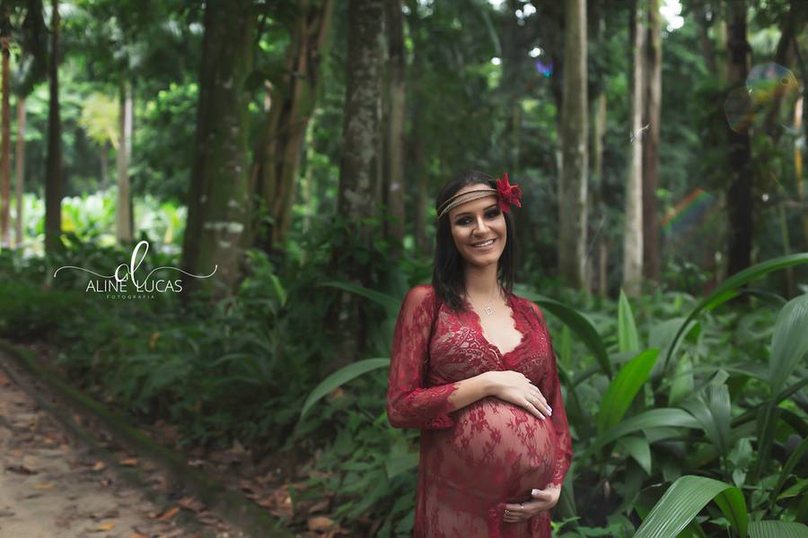 Ensaio Gravidíssima  de Flávia, à espera de Antonio