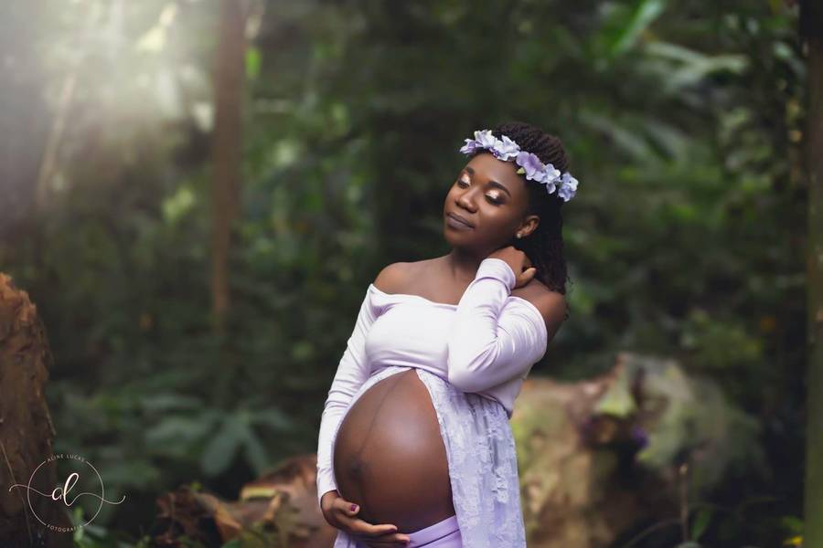 Ensaio Gravidíssima  de Gravidíssima Celestina, à espera de Thiago