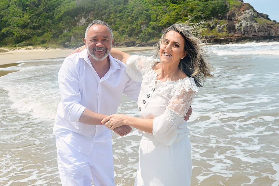 Casal de  Fátima e Carlos - Bodas de Cristal 