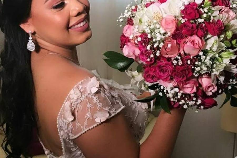 Buques de Lindo buquê romantico da noiva Stephanne